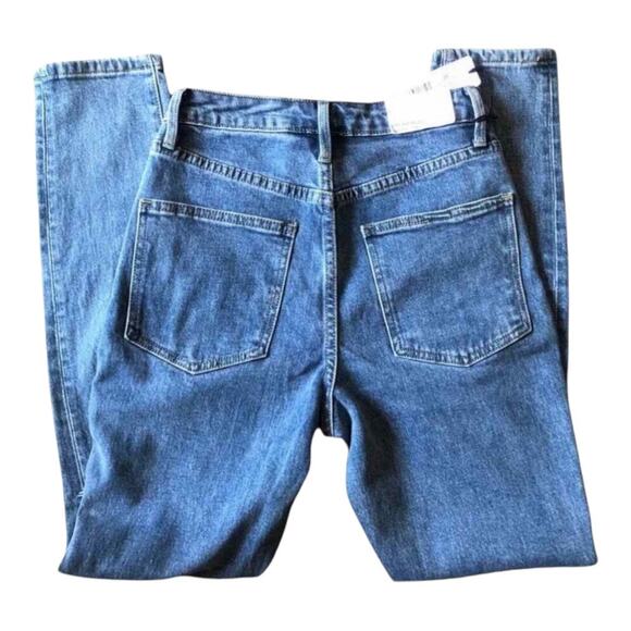 WeWoreWhat NWT The Danielle High Rise Straight Jean in Spring St Hole, 25 - Picture 13 of 16